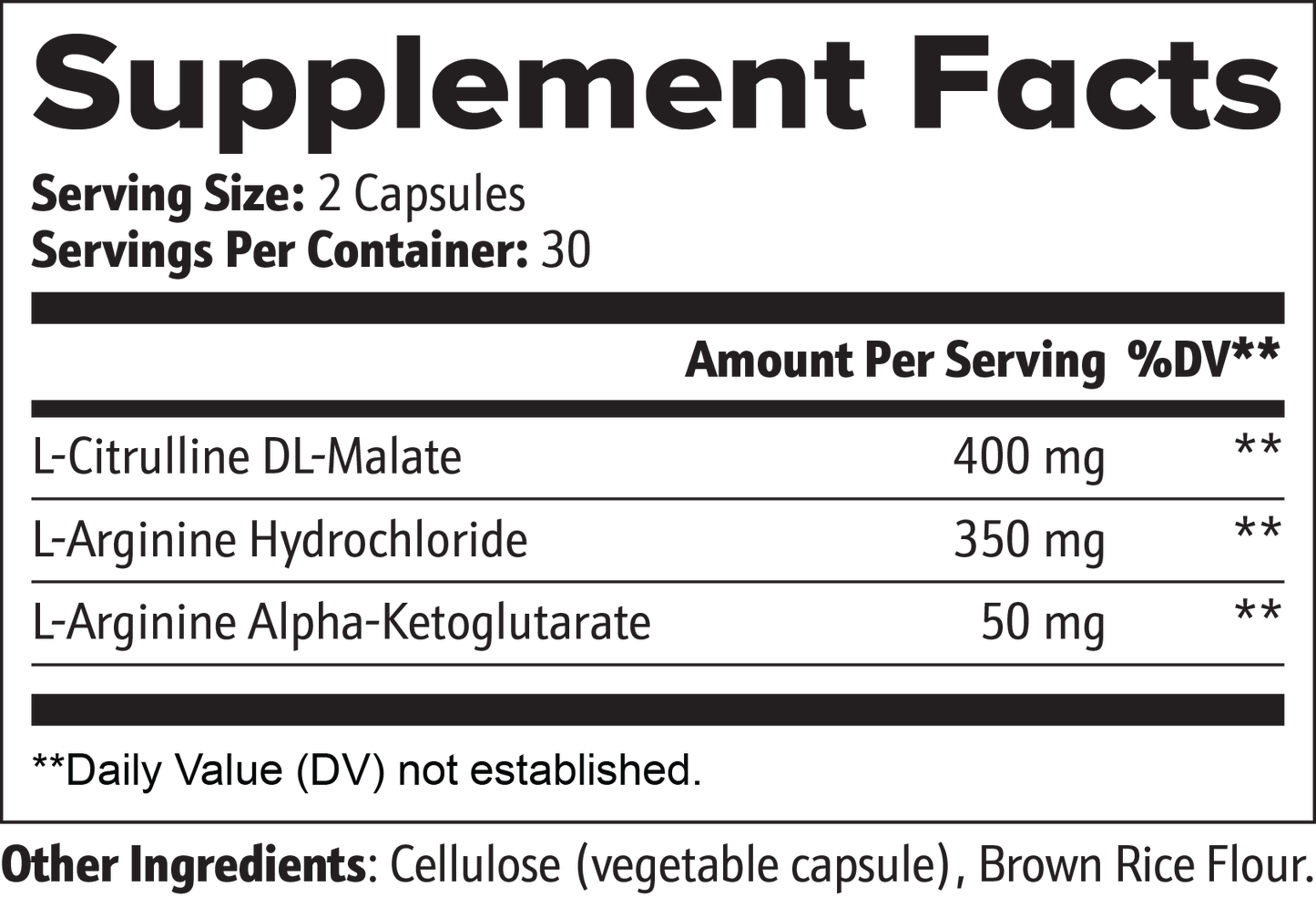 Nitric Oxide Capsules