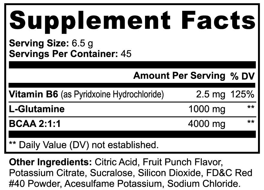 BCAA Performance Blend (Fruit Punch)