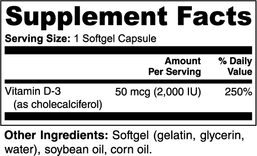 Vitamin D3 – Immunity & Bone Health