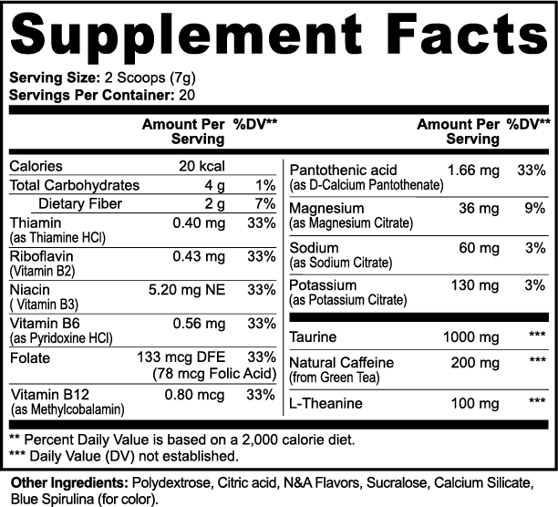 Pre-workout Powder (Cotton Candy)